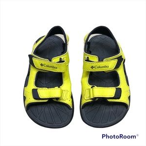 Columbia Techsun neon yellow 3 strap water sandals